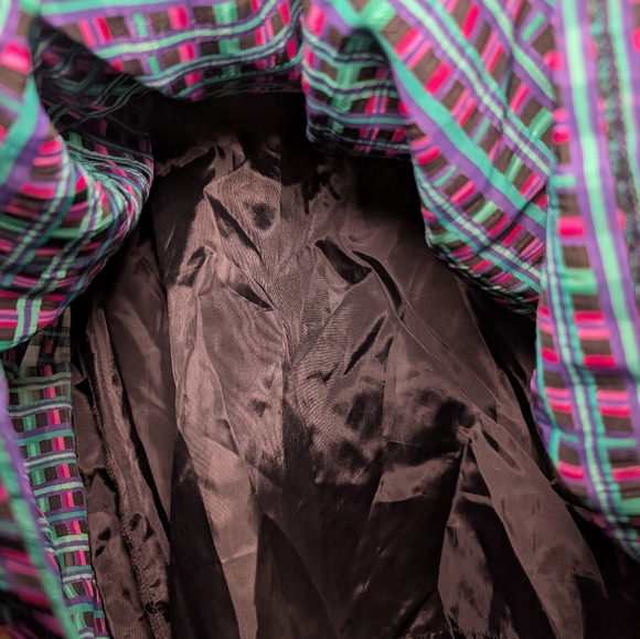 Vintage Koret Blue and Green Midi A-Line Skirt - Picture 5 of 5